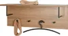 HAKU Wandgarderobe eiche, schwarz - MDF, Metall, B/H/T: Produktbild-Vorschau 4