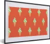 MuchoWow® MuchoWow® Gerahmtes Poster Eiscreme - Muster - Produktbild-Vorschau 1