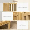 HOMCOM Meuble de rangement en bambou armoire de rangement Voir les images du produit 8