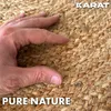 Tappeto in iuta Surat Round Tessuto a mano in fibre Anteprima dell’immagine prodotto 4