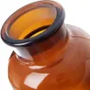 Hnědá skleněná nádoba na potraviny se širokým hrdlem 1l Náhled obrázku produktu 5
