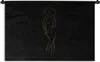MuchoWow® Wandteppich Wandbehang Frau - Schwarz - Gold - Produktbild-Vorschau 1
