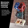 EASYmaxx Metalen drankenkistrek voor 3 kisten - 127x50x34 Productafbeelding-voorbeeld 3