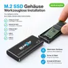 BRAINZAP M.2 M2 NGFF NVMe + SATA III Externes SSD Gehäuse Produktbild-Vorschau 2
