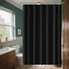 OKWISH Duschvorhang Schwarz 180x220 cm mit Haken, Produktbild-Vorschau 8