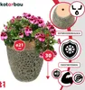 KOTARBAU® Doniczka wysokość 30 cm ⌀ 25 cm Doniczka złota Podgląd zdjęcia produktu 4
