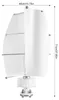 Windturbine, Vertikalachsen-Windturbinen-Generator mit Produktbild-Vorschau 4