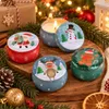 4er Set Weihnachtsduftkerzen in Blechdose - 4 Motive - 4 Produktbild-Vorschau 2