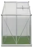 Westmann Aluminium Gewächshaus Flora 64 Silber 132x190x201 Produktbild-Vorschau 5