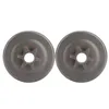 Two identical metal sprockets with star-shaped centers are shown against a white background. Produktbild-Vorschau
