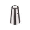 A silver, conical object with two small holes on its side and one on top, isolated on a white background. Anteprima dell’immagine prodotto