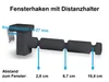 10x Fensterhaken klemmbar mit Distanzhalter, Größe L in Produktbild-Vorschau 7