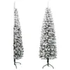 vidaXL Künstlicher Halb-Weihnachtsbaum mit Schnee Schlank Produktbild-Vorschau 19