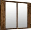 vidaXL LED-Spiegelschrank Räuchereiche 60x12x45 cm Produktbild-Vorschau 1