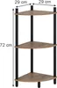 Étagère d'angle Vicco Bivio Chêne doré/anthracite 29x72cm Voir les images du produit 3