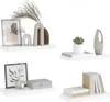 vidaXL Schweberegale 4 Stk. Hochglanz-Weiß 50x23x3,8 cm MDF Produktbild-Vorschau 5