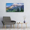 Glasbilder 120x60 Wandbild Druck auf Glas Gebirge Wald Produktbild-Vorschau 3