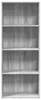 vidaXL Bibliothèque Gris Sonoma 60x30x152 cm Bois composite Voir les images du produit 4