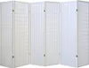Homestyle4u 263, Paravent Raumteiler 6 teilig, Holz Weiss, Produktbild-Vorschau 2