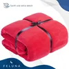 Feluna XXL Kuscheldecke 220x200 cm Rot – Ultra flauschige Produktbild-Vorschau 5