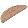 vidaXL Stufenmatten 15 Stk. 56x17x3 cm Beige Halbrund Produktbild-Vorschau 3