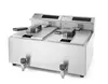 HENDI Friteuse Mastercook digital mit Ablasshahn 2 x 8 l Produktbild-Vorschau 2