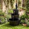COSTWAY Gartenbrunnen mit Pumpe, 3-stufiger Springbrunnen Produktbild-Vorschau 8