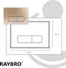 RAYBRO Betätigungsplatte MOCHA 45 Champagne Gold für Produktbild-Vorschau 7