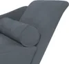 vidaXL Chaiselongue mit Kissen Dunkelgrau Samt Produktbild-Vorschau 6