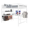 Merax Etagenbett Hochbett 140x200 cm, mit LED, Schreibtisch Produktbild-Vorschau 8