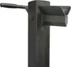 A close-up, studio shot of a black metal log splitter. Náhled obrázku produktu