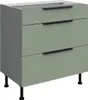Unterschrank LUNARA – Breite 80 cm, Grün/Anthrazit Produktbild-Vorschau 1