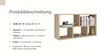 Wandregal Weiß 80x50 cm - Modernes Hängeregal Horizontal & Produktbild-Vorschau 4