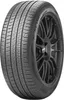 A studio shot of a single tire mounted on a black wheel. Podgląd zdjęcia produktu