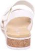 Rieker Damen Keil-Sandaletten Weiß Voir les images du produit 18