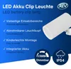REV LED Akku Clip Leuchte mit Schalter, weiß        Voir les images du produit 2