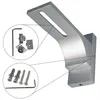 Support mural pour rail de rideau Aluminium - Argent 8 cm Voir les images du produit 2