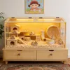 WISFOR Hamsterkäfig mit LED Leuchte, Kleintierhaus aus Produktbild-Vorschau 3