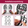 2pcs Perückenständer,Hohlkopf-Design aus Kunststoff,ideal Produktbild-Vorschau 7
