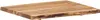 A close-up, diagonal view of a rectangular wooden tabletop with a live edge. Anteprima dell’immagine prodotto