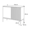 A line drawing of a cabinet with dimensions indicated. Produktbild-Vorschau