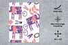 MuchoWow® Mauspad Mousepad Elefanten - Blätter - Lila - Produktbild-Vorschau 2