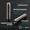 AG-BOX Gewindestifte M4x25 mit Innensechskant und Spitze Produktbild-Vorschau 3
