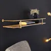 riess-ambiente Wandregal HERITAGE 75cm natur gold messing Produktbild-Vorschau 1