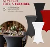 Deuba Set da 5 Rivestimenti Elastici per Tavoli Bar Ø 60-65 Anteprima dell’immagine prodotto 6