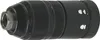 A black drill chuck with a hexagonal metal insert on the left. Produktbild-Vorschau