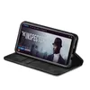 A black flip case for a Huawei Mate 20 Lite, shown displaying a movie on its screen. Produktbild-Vorschau
