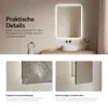EMKE LED koupelnové zrcadlo 80x60cm s osvětlením 3 barvy Náhled obrázku produktu 6