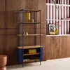 sweeek - Bücherregal mit gewölbtem Metall und Holzdekor, 6 Produktbild-Vorschau 6