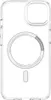 A clear, transparent phone case with magnetic ring for MagSafe charging. Produktbild-Vorschau
